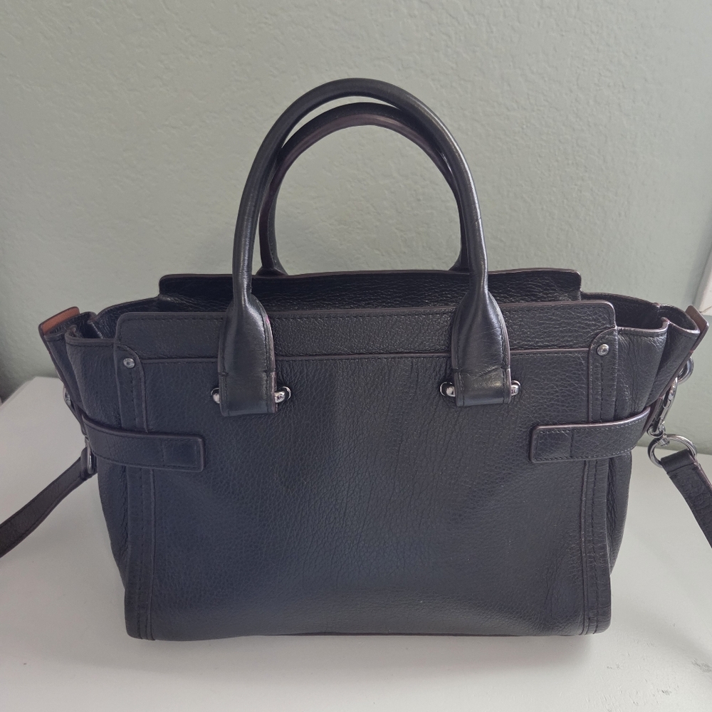 Coach Patchwork Leather Handbag With Crossbody St… - image 2